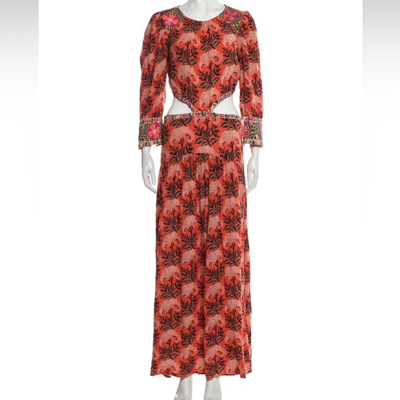 BA&SH Gabriel Cut Out Maxi Dress size 1 - Picture 1 of 11